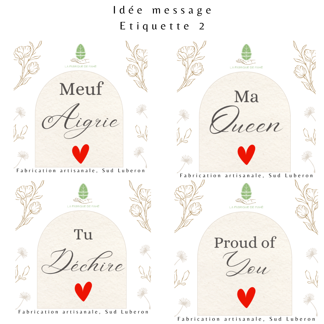 Bougie personnalisée avec message - 120g/160g