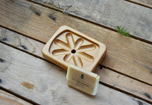 Porte savon en bois d'hêtre