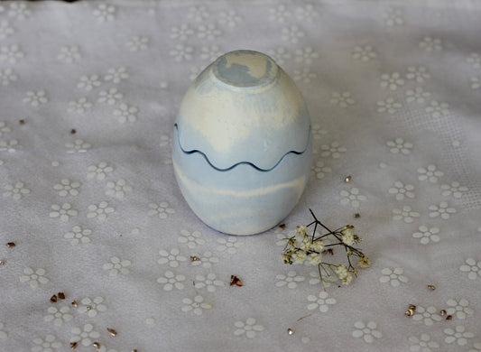 Bougie œuf de Pâques - Parfum vanille