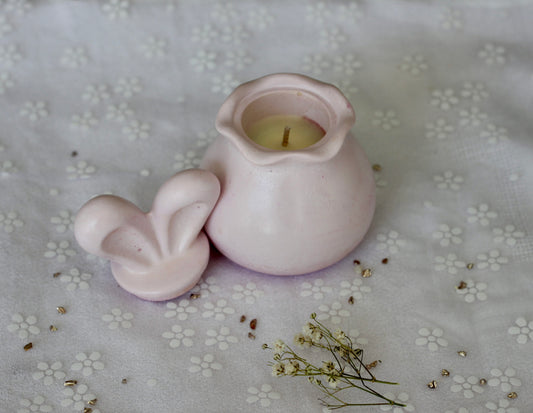 Bougie lapin - Parfum chocolat praliné