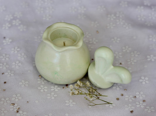 Bougie lapin - Parfum chocolat praliné