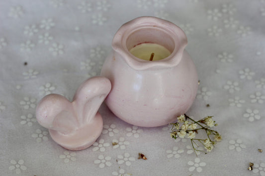 Bougie lapin - Parfum vanille