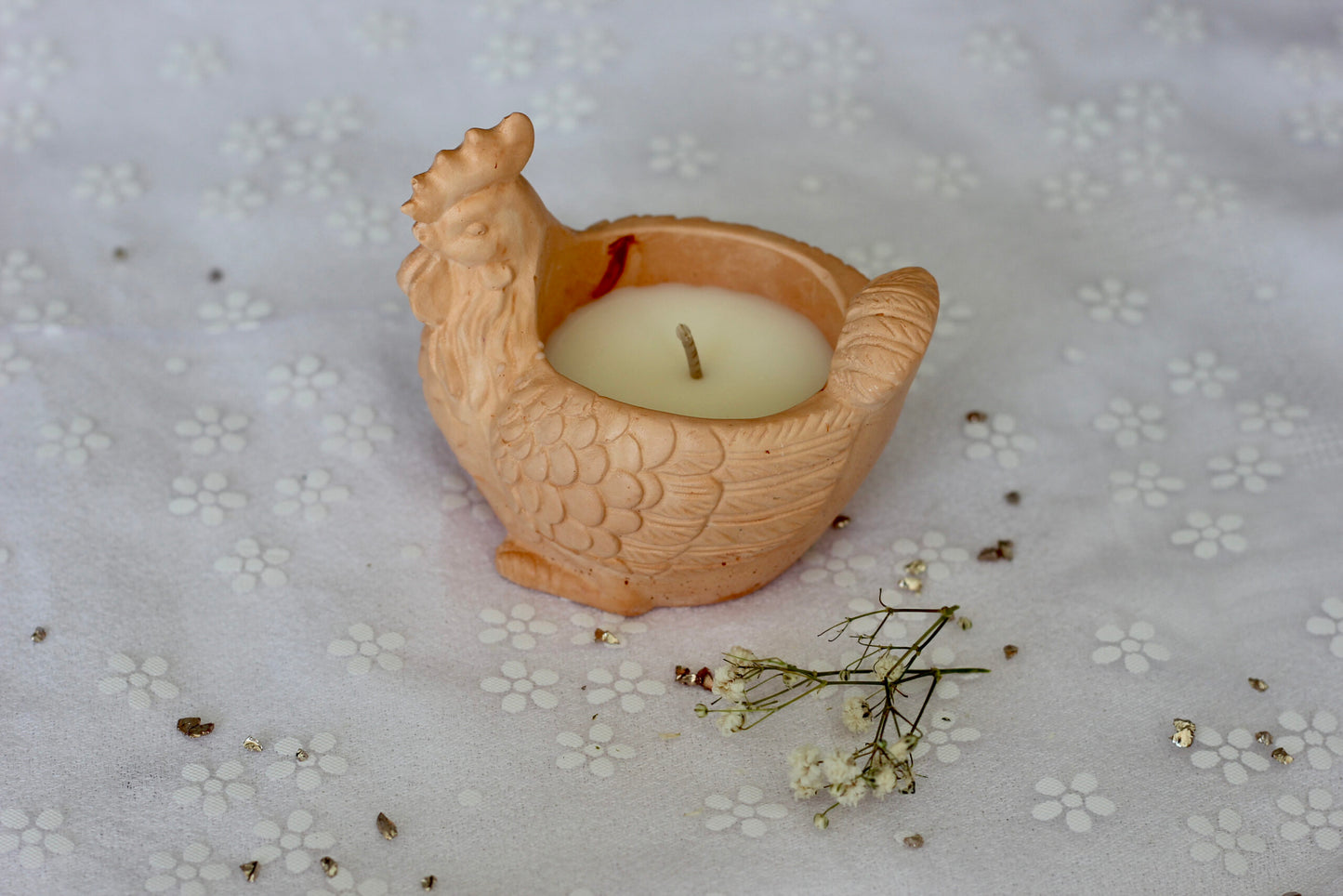 Bougie poule - Parfum fleur de cerisier