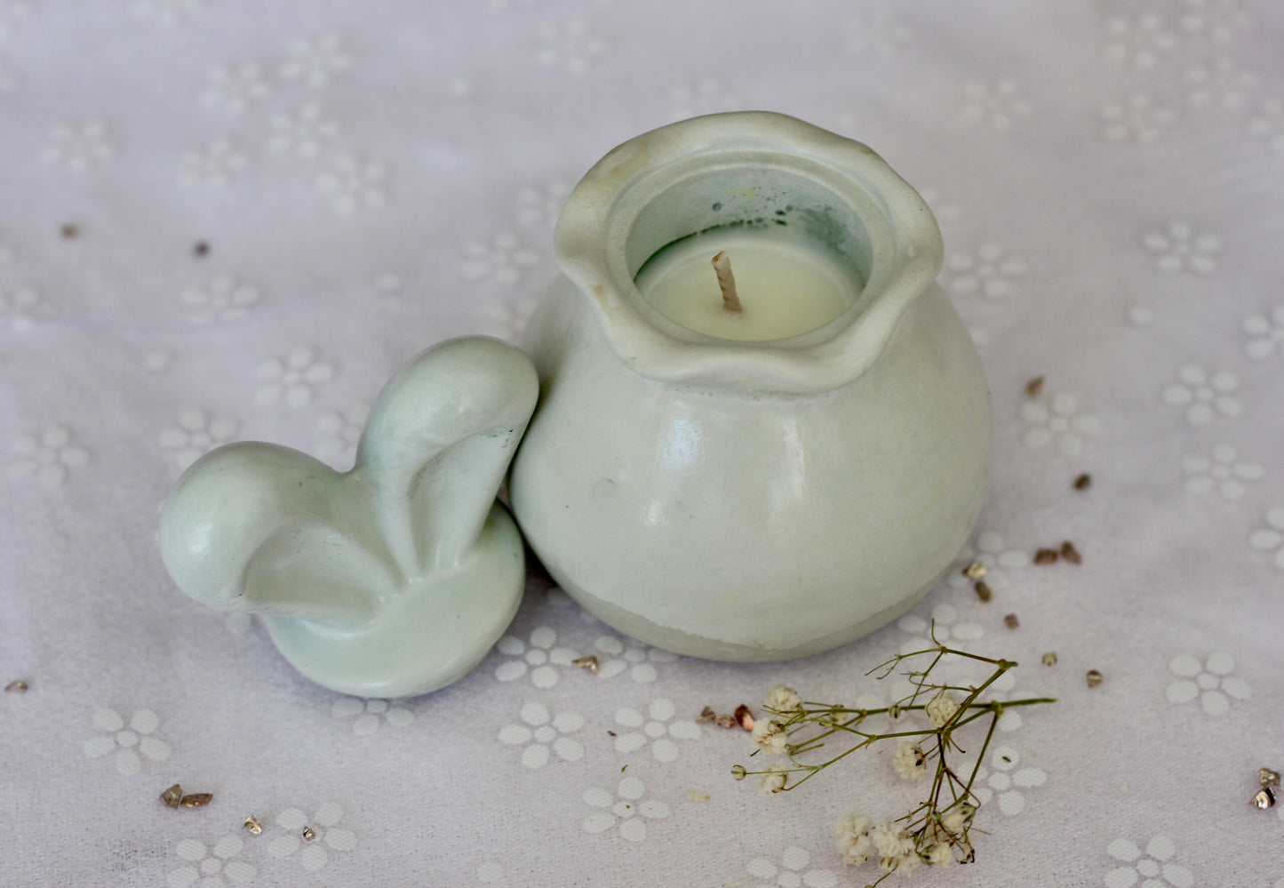 Bougie lapin - Parfum fleur de cerisier