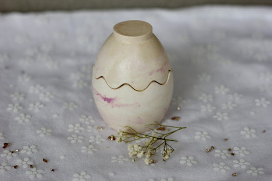 Bougie œuf de Pâques - Parfum pâte à tartiner