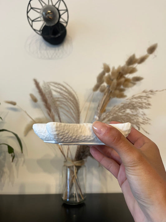 Coupelle étoile de mer à bijoux - en plâtre naturel ✨