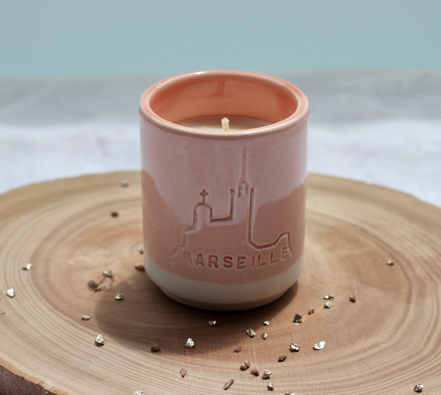 Bougie Marseille - Rose clair