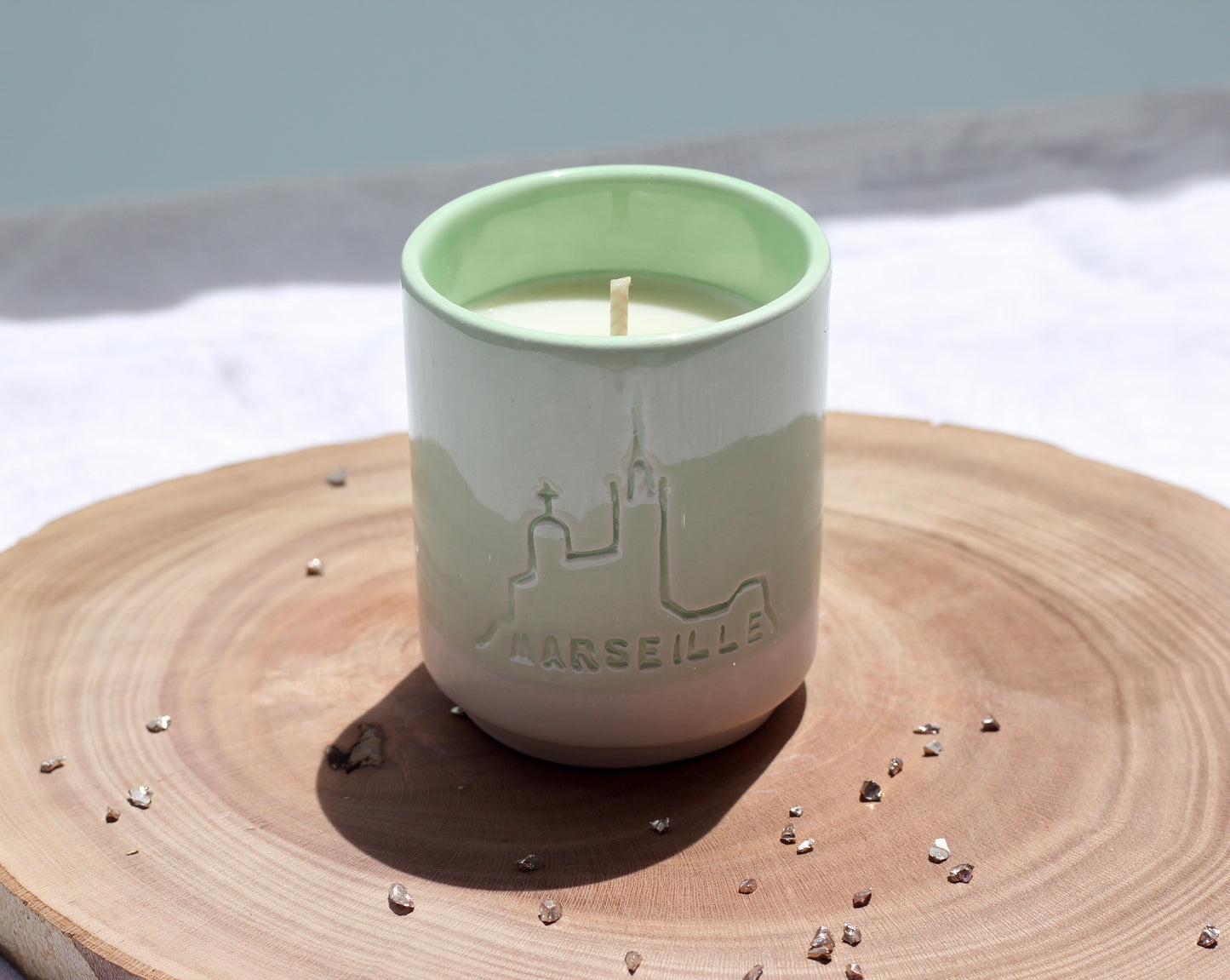 Bougie Marseille - Vert clair