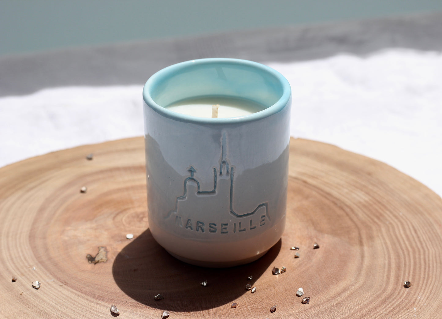 Bougie Marseille - Bleu clair