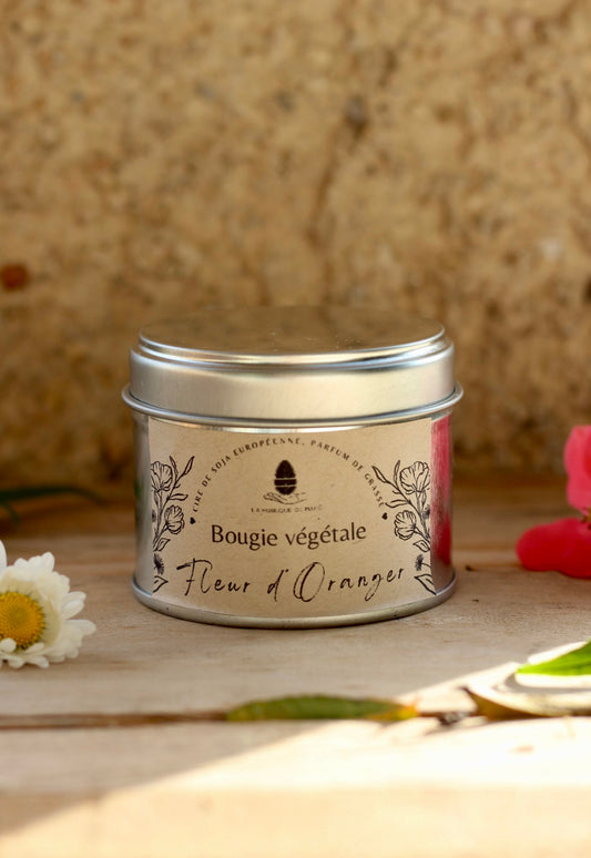 Bougie boîte métal - Fleur d'oranger 100g