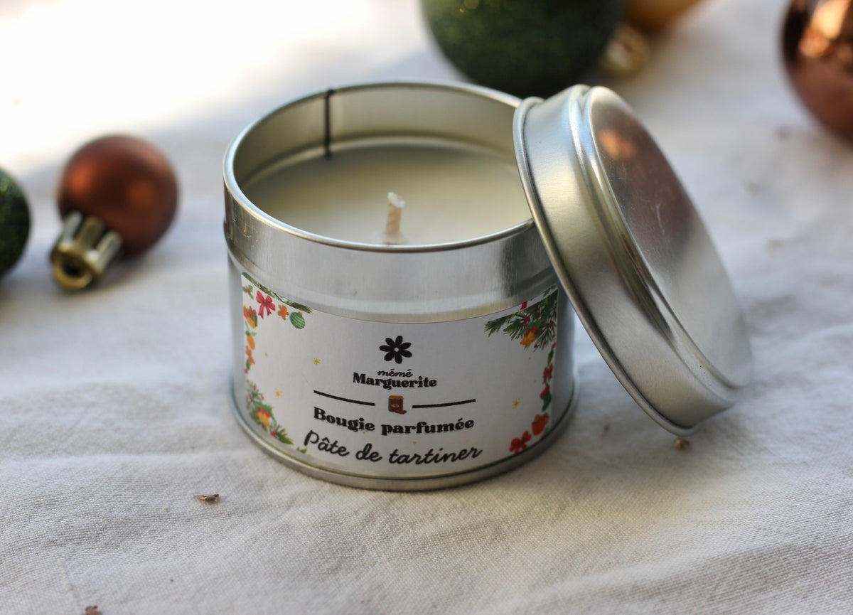 Bougie boîte métal - Chocolat praliné
