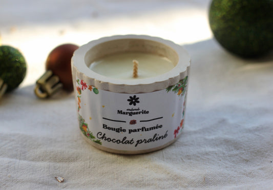 Bougie côtelé - Chocolat praliné