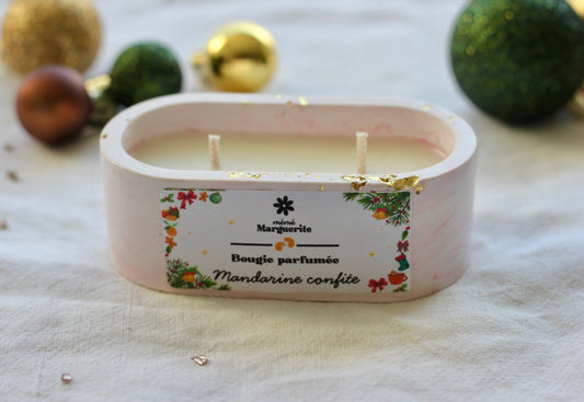 Bougie ovale - Mandarine confite