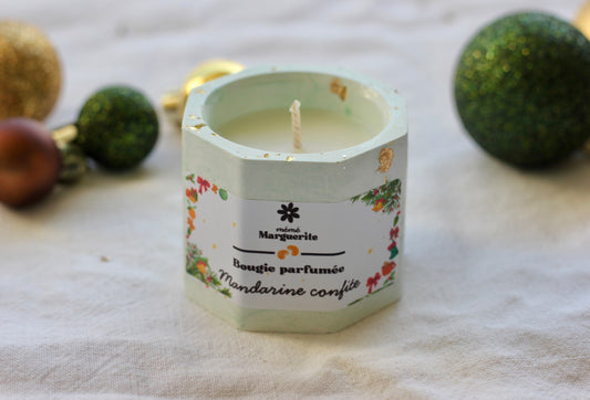 Bougie hexagonale - Mandarine confite