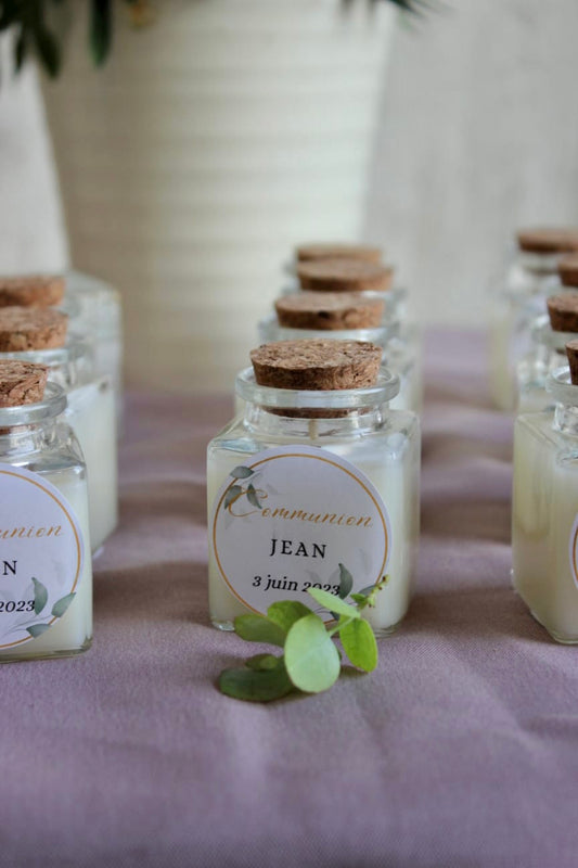 Bougie personnalisée - Communion 50g