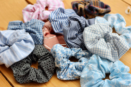 Chouchou en coton upcyclé