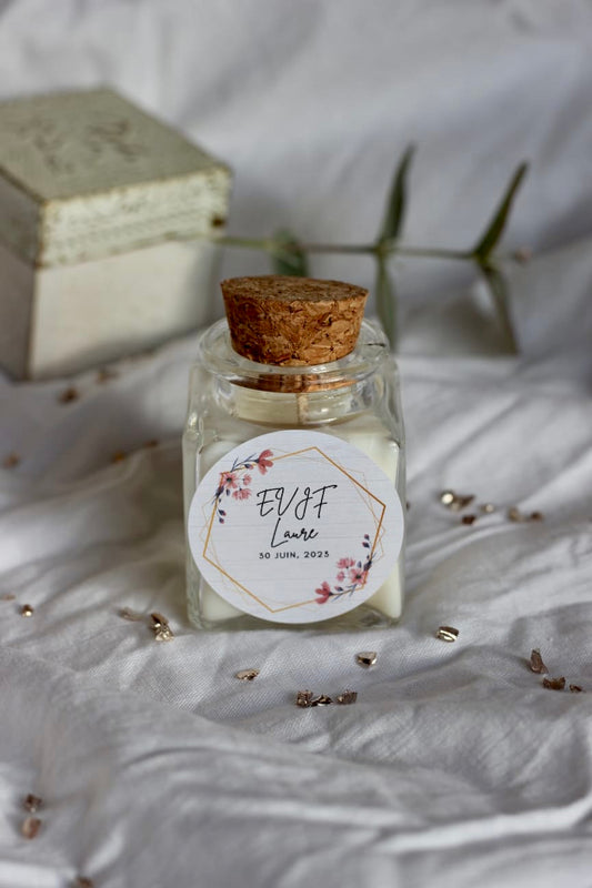 Bougie personnalisée - Enterrement de vie de jeune fille 50g