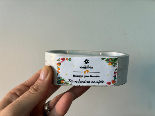 Bougie ovale - Mandarine confite