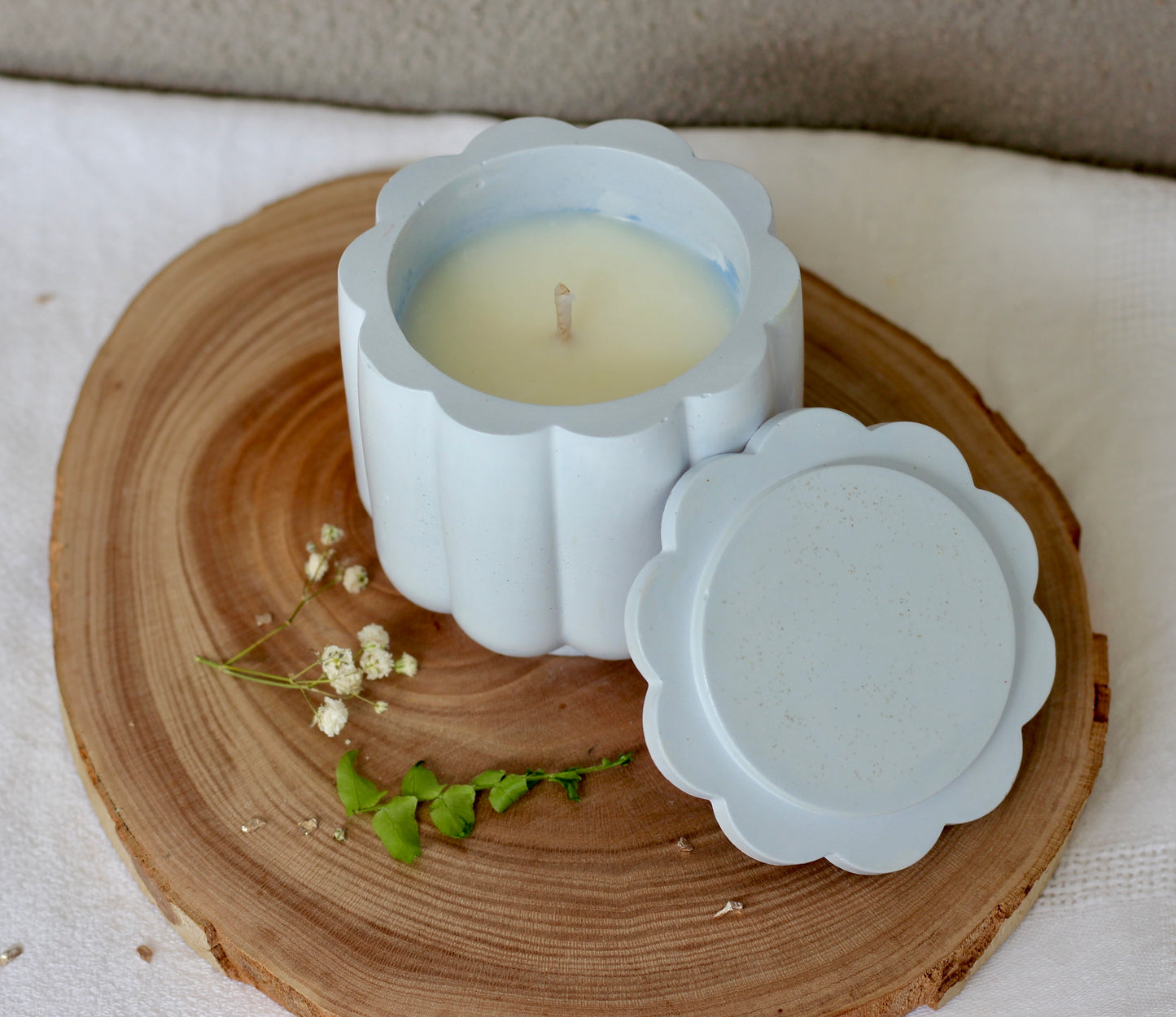 Bougie Marguerite - Parfum Fleur de coton🌼