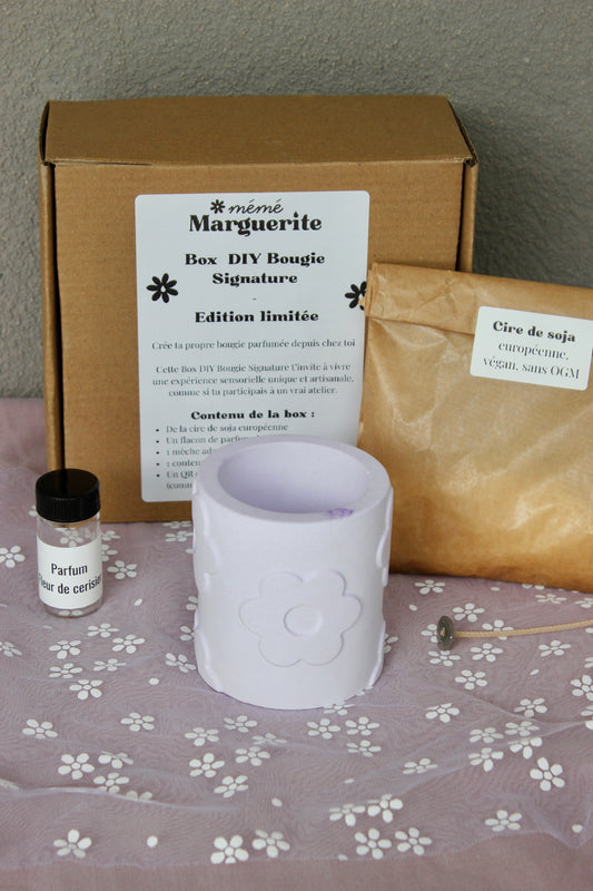 🕯️Box DIY Bougie Signature - Mémé Marguerite 🌼