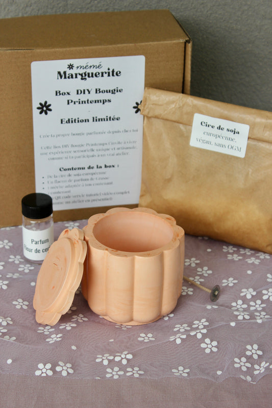 🕯️Box DIY Bougie Printemps - Marguerite 🏵️