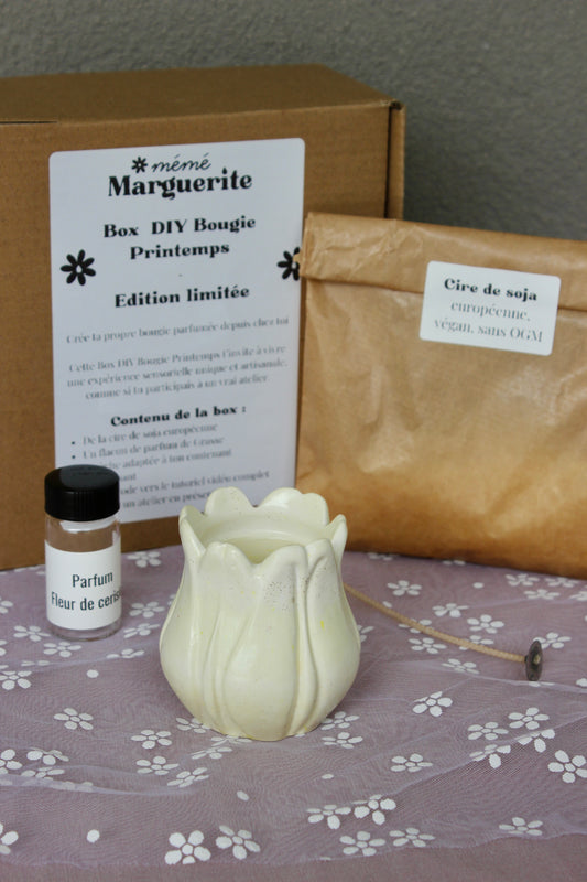 🕯️Box DIY Bougie Printemps - Tulipe 🌷