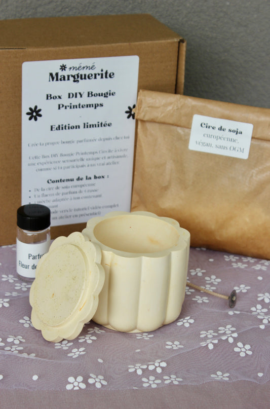 🕯️Box DIY Bougie Printemps - Marguerite 🏵️