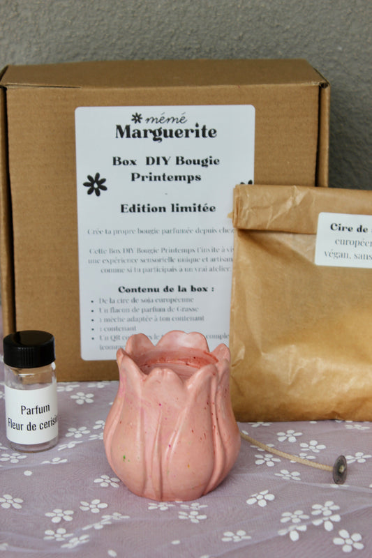 🕯️Box DIY Bougie Printemps - Tulipe 🌷