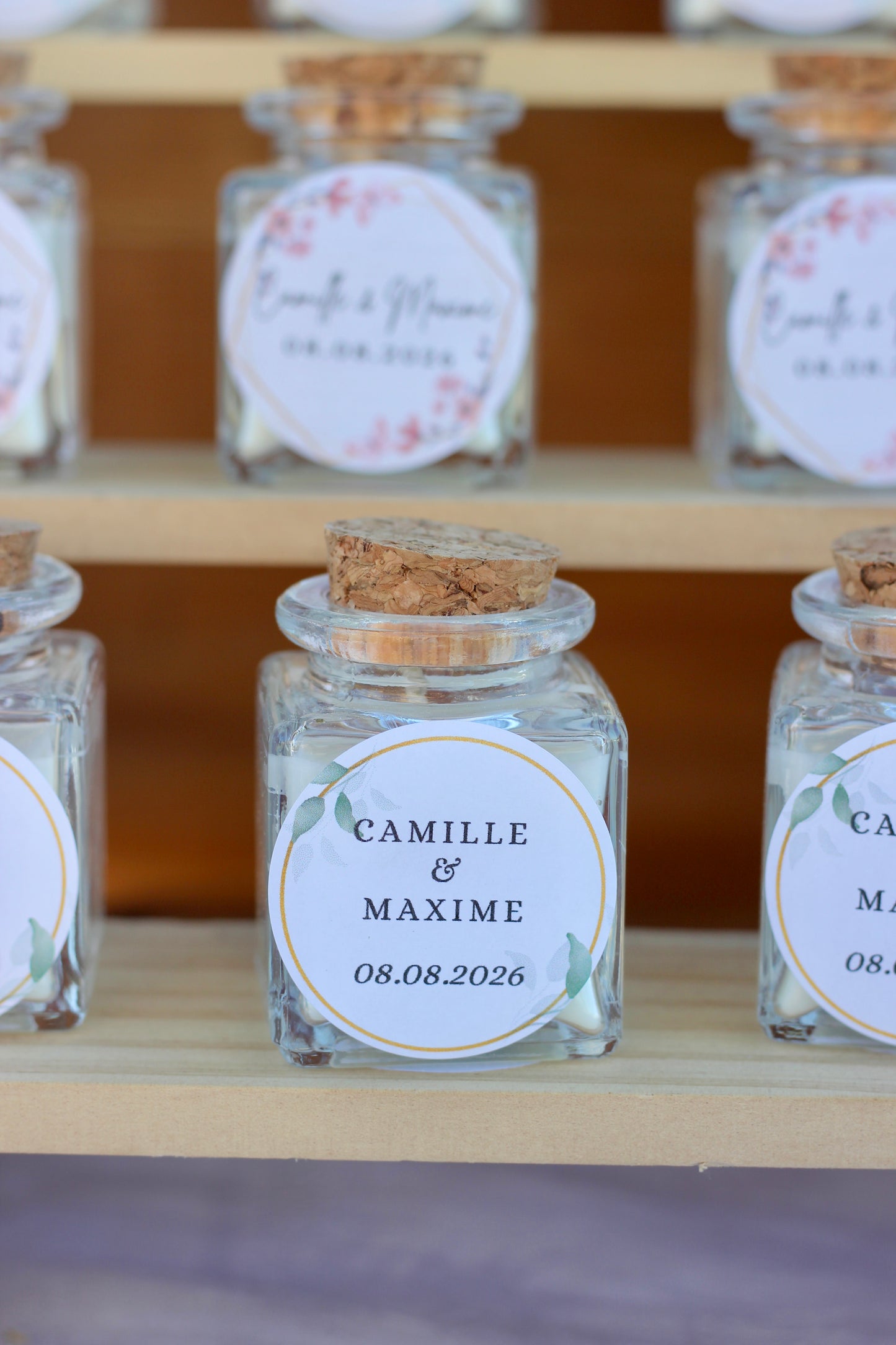 Bougie personnalisée - Mariage 50g