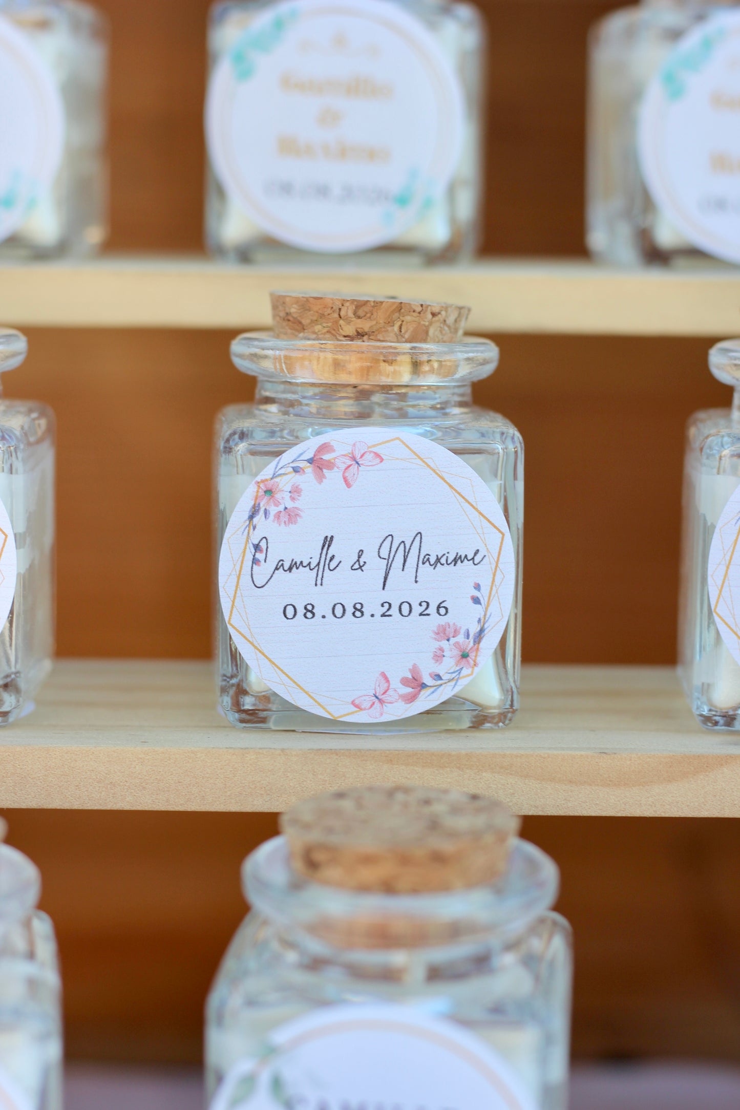 Bougie personnalisée - Mariage 50g