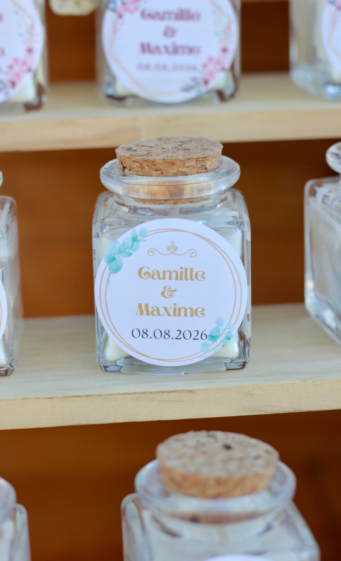 Bougie personnalisée - Mariage 50g