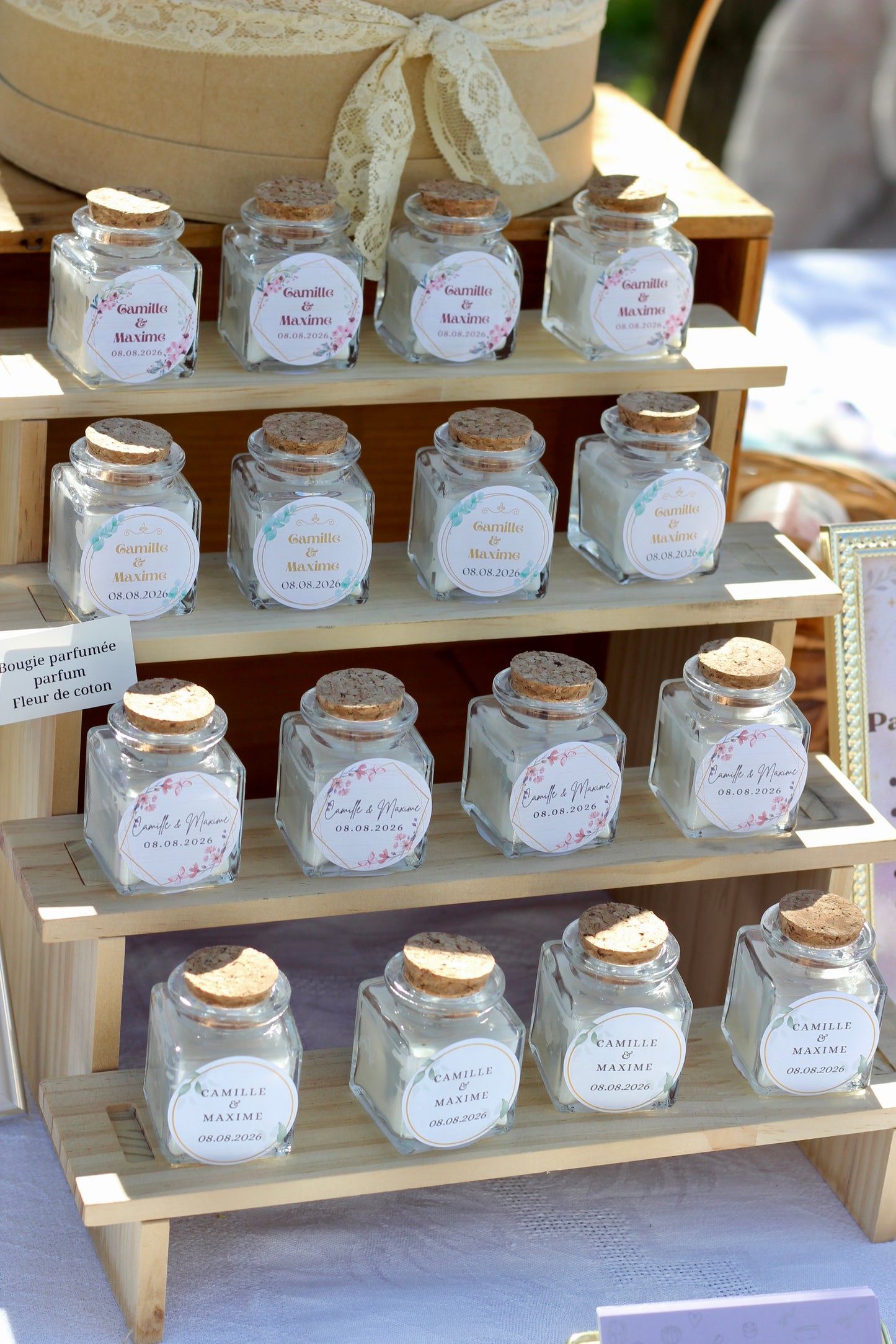 Bougie personnalisée - Mariage 50g