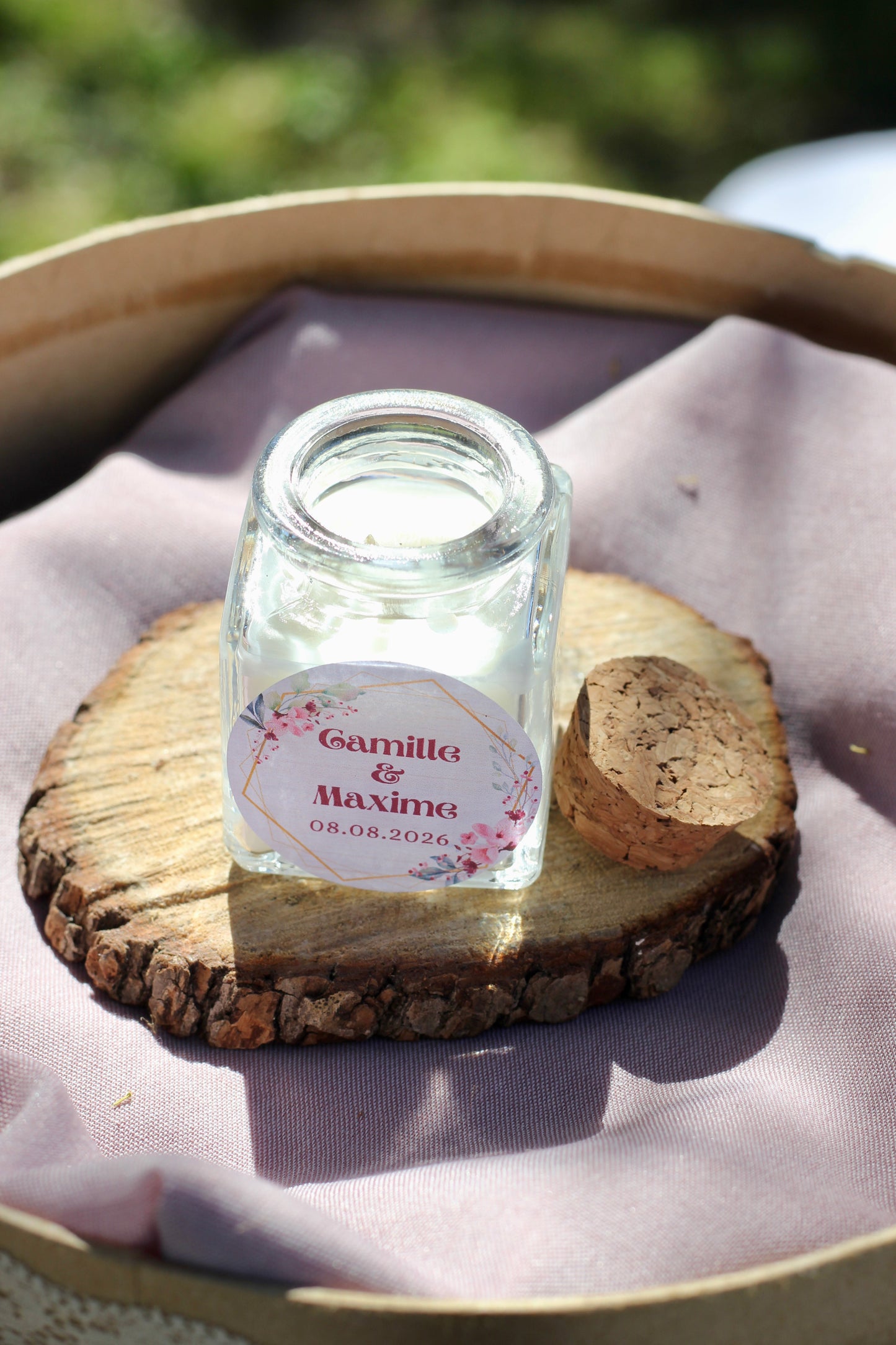 Bougie personnalisée - Mariage 50g