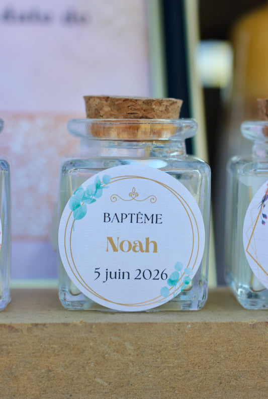Bougie personnalisée - Baptême 50g