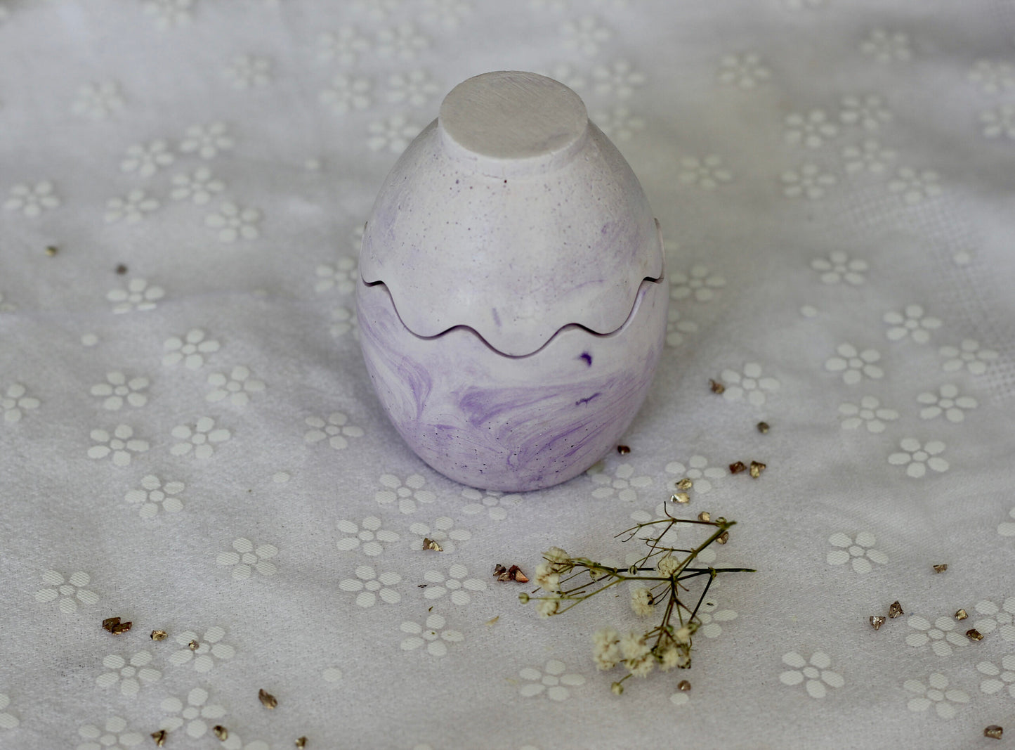 Bougie œuf de Pâques - Parfum fleur de cerisier