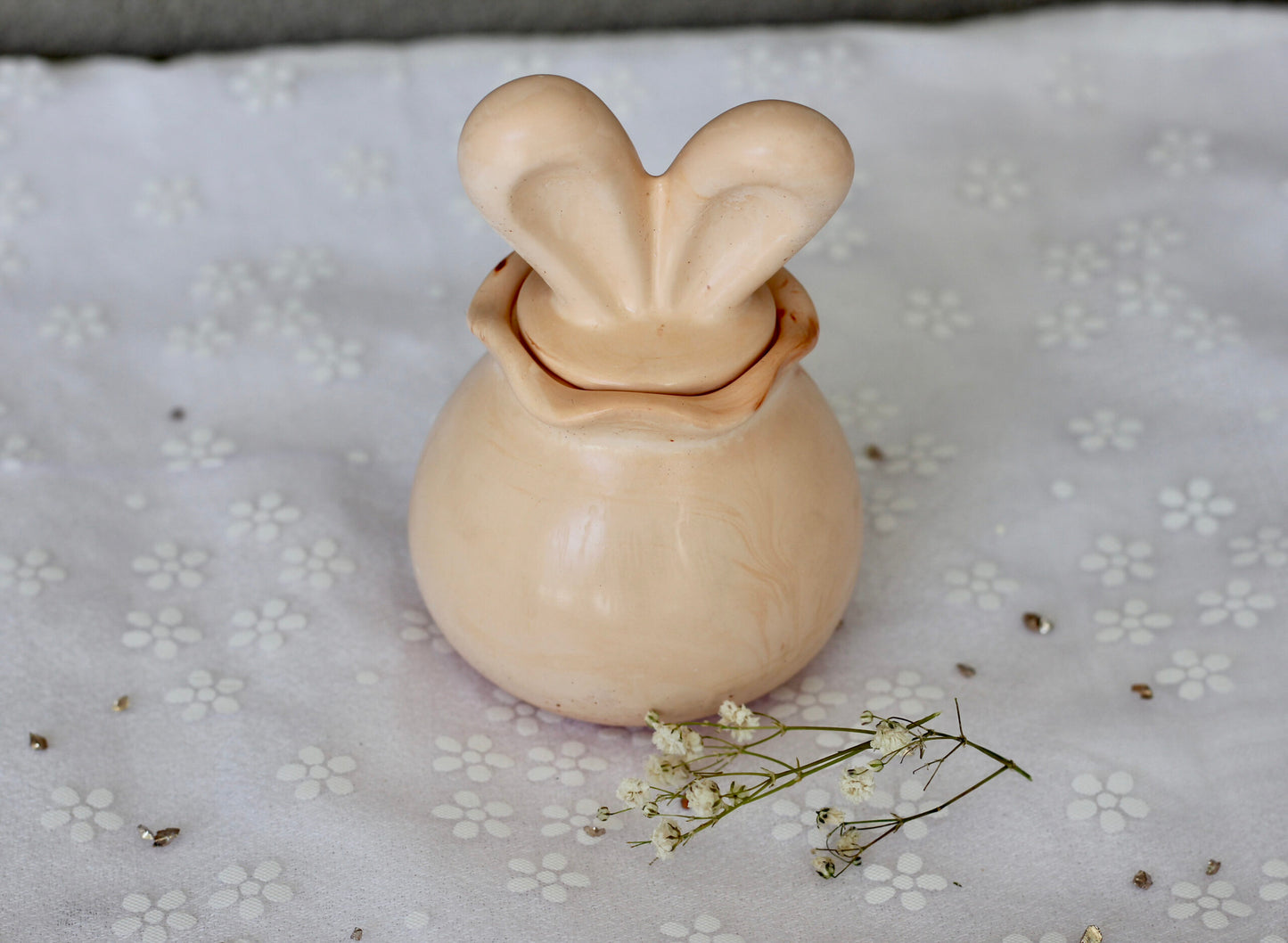 Bougie lapin - Parfum pâte à tartiner
