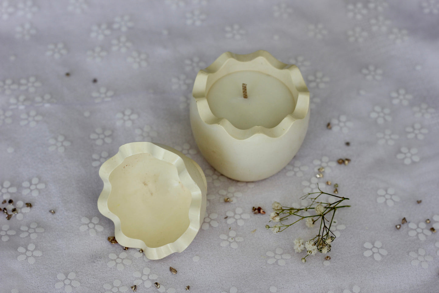 Bougie œuf de Pâques - Parfum fleur de cerisier