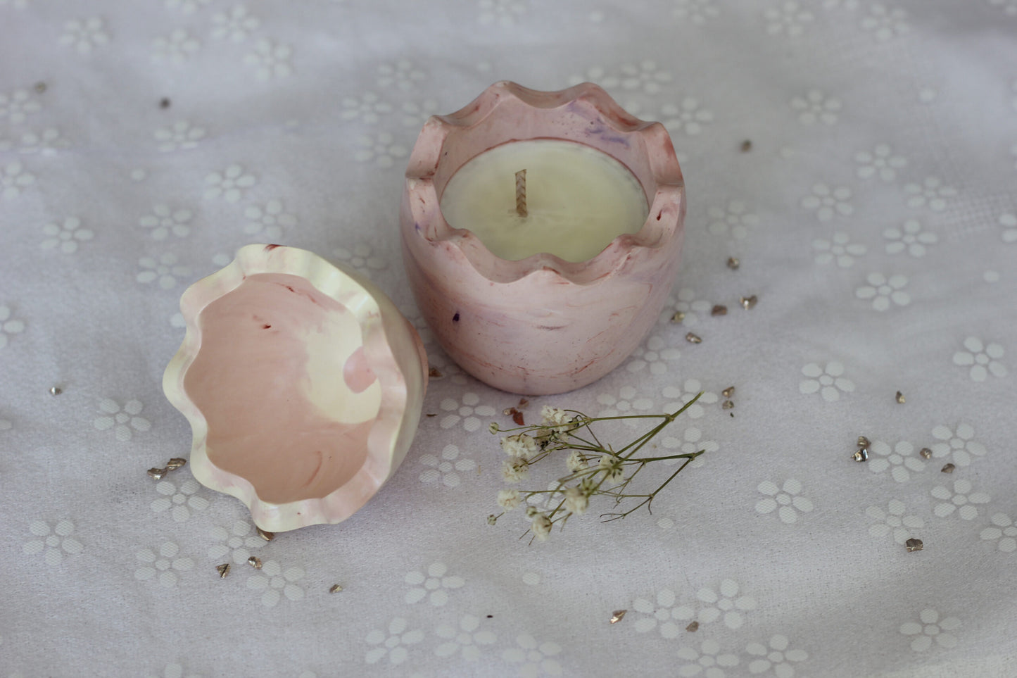 Bougie œuf de Pâques - Parfum petit beurre