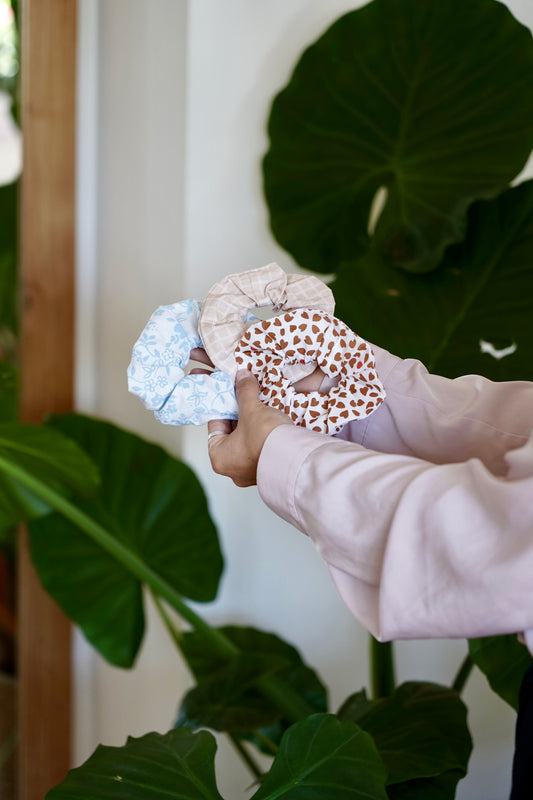 Chouchou en coton upcyclé
