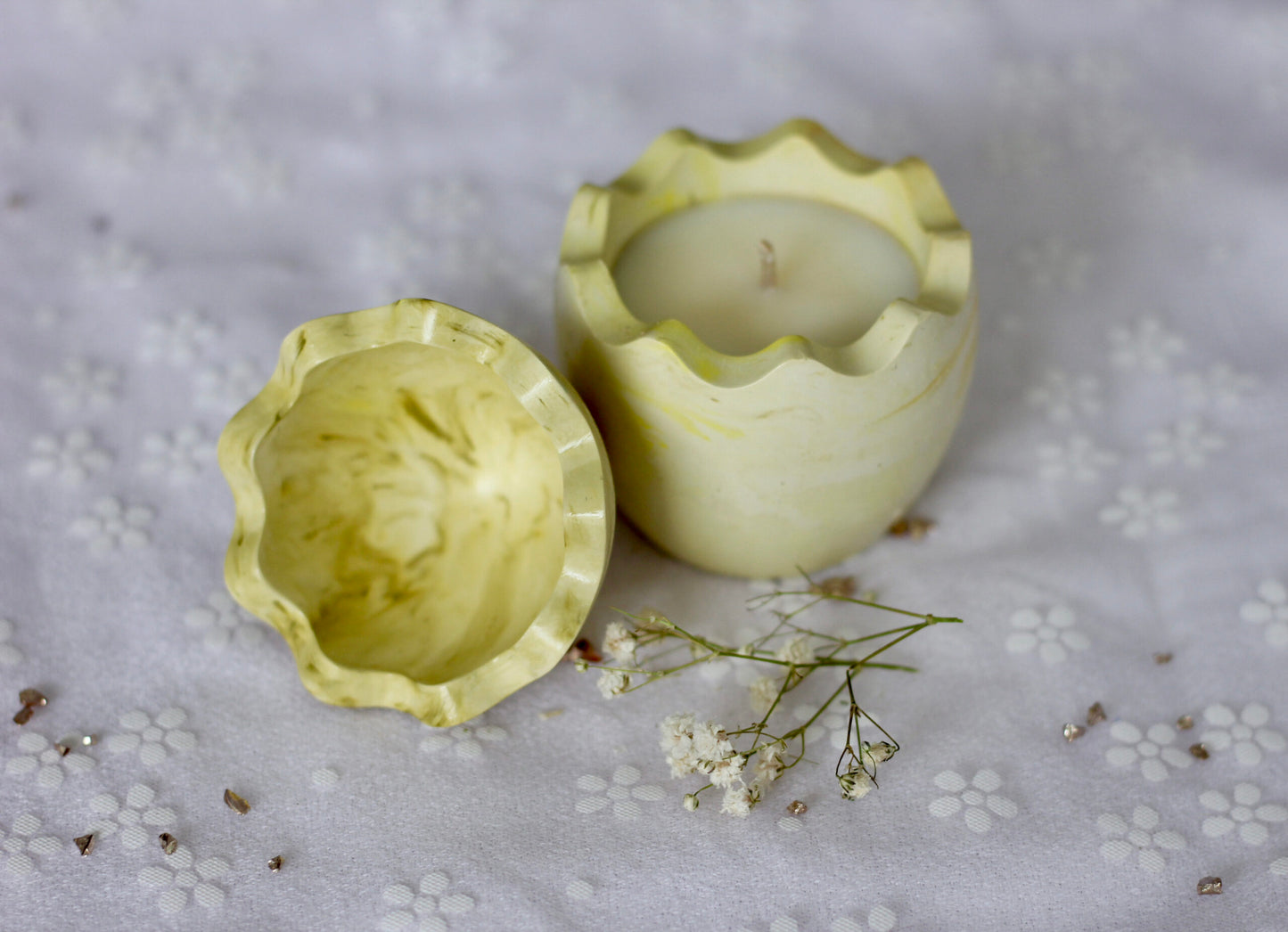 Bougie œuf de Pâques - Parfum pâte à tartiner