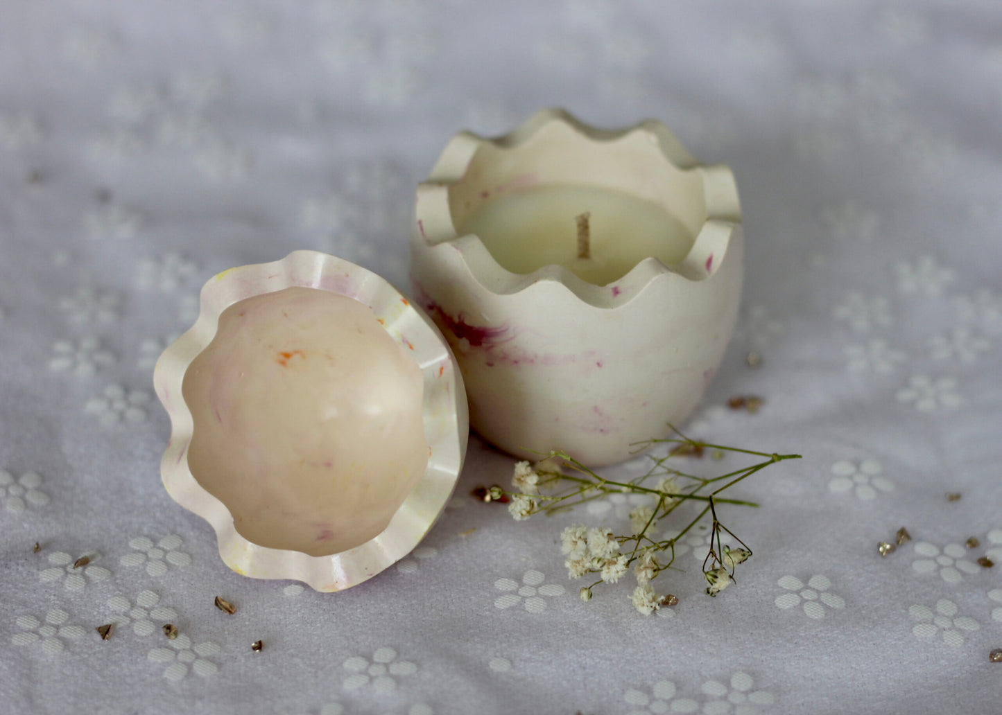 Bougie œuf de Pâques - Parfum pâte à tartiner