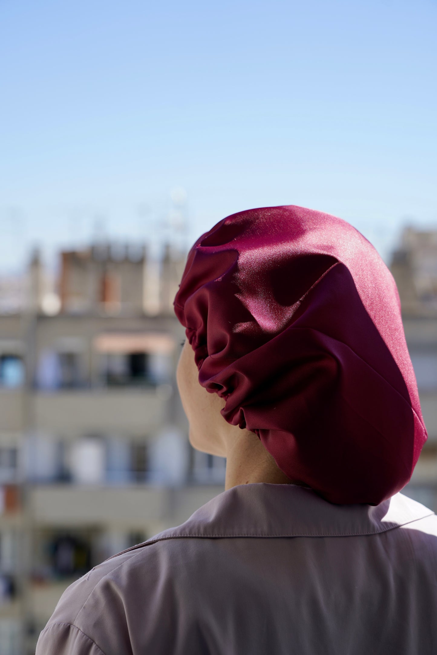Bonnet en satin - tout type de cheveux