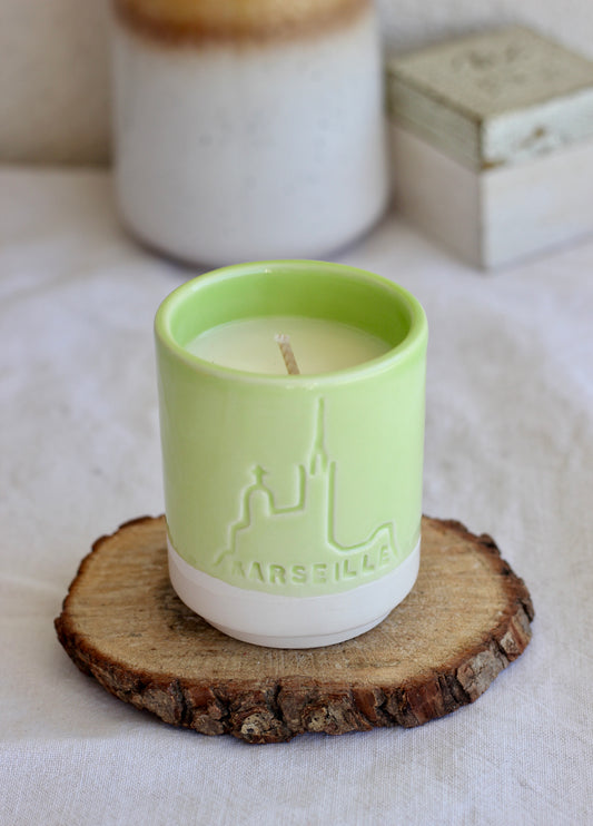 Bougie Marseille - Vert anis