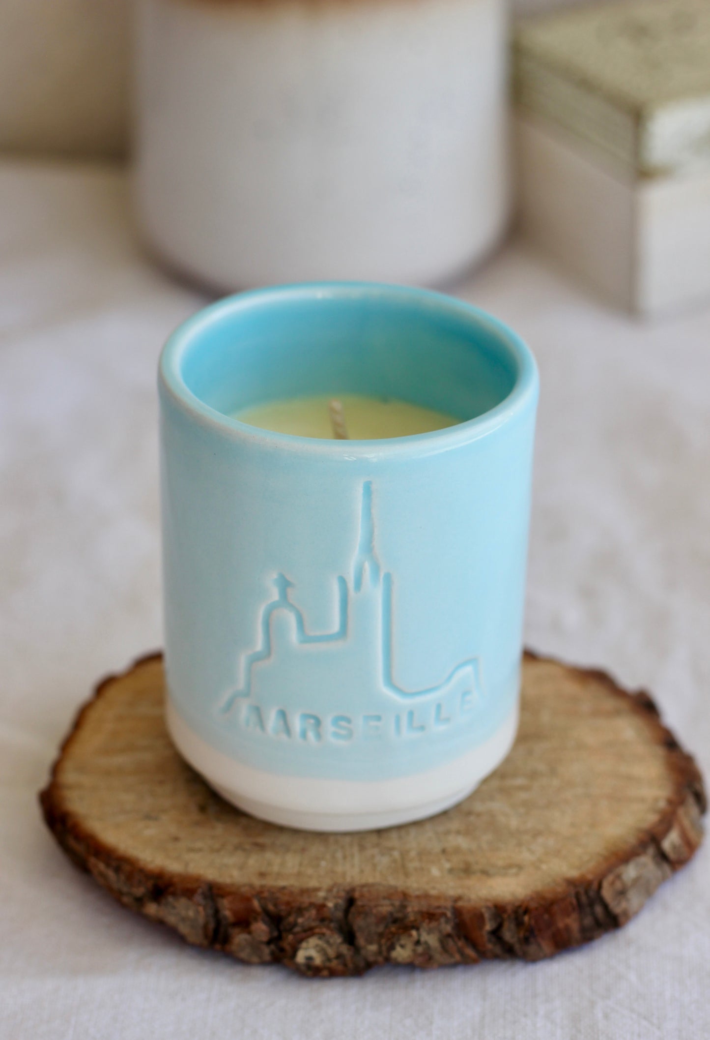 Bougie Marseille - Bleu clair