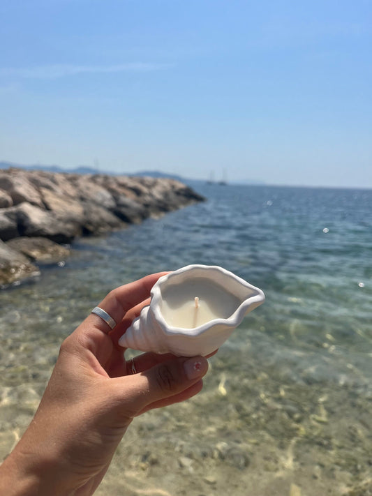 Bougie coquillage - Monoï