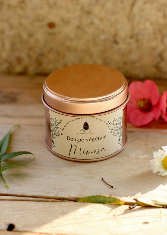 Bougie boîte métal - Mimosa 100g