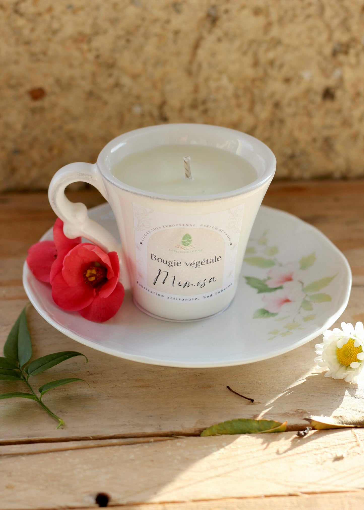 Bougie Mimosa tasse 90g