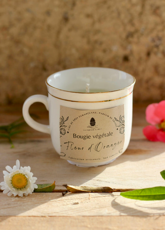 Bougie Fleur d'oranger tasse 100g