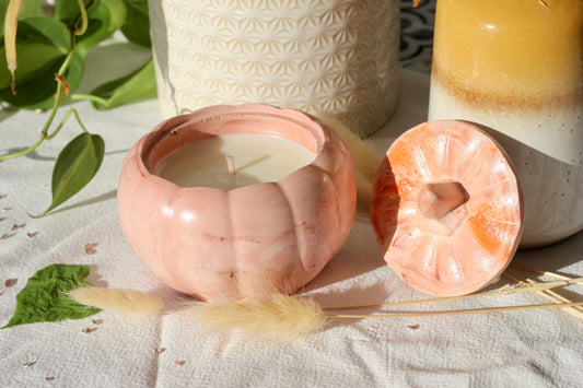 Bougie Citrouille - Marron chaud
