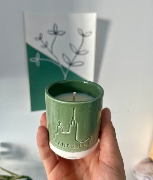 Bougie Marseille - Vert sapin